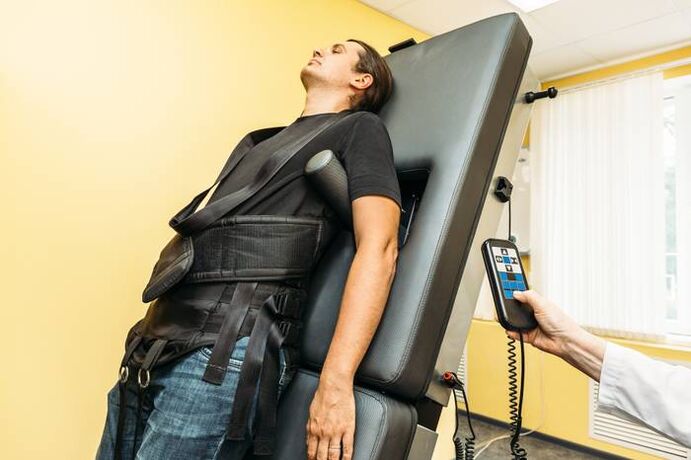 trazione posteriore per osteocondrosi